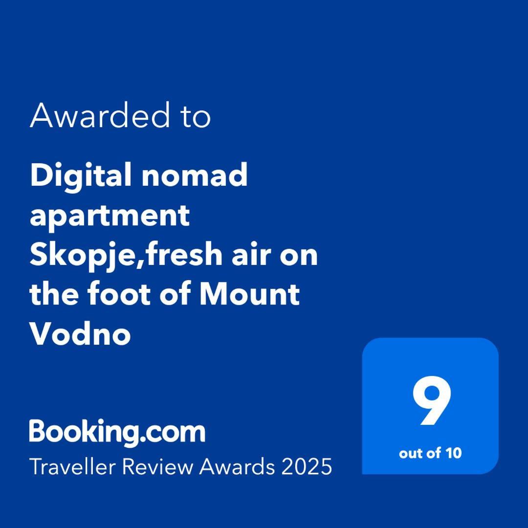 Digital Nomad Comfy Apartment,Foot Mountain Vodno And Millennium Cross,19 Min By Walk To Cener,Free Parking سكوبجي المظهر الخارجي الصورة